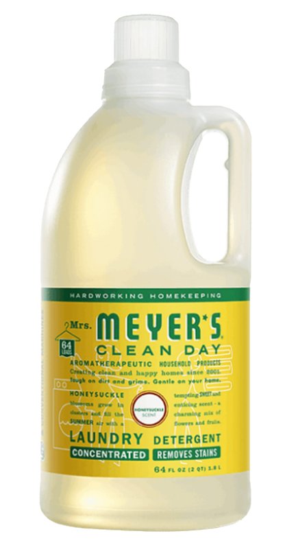 Mrs. Meyer's Clean Day 70112 Laundry Detergent, 64 fl-oz Bottle, Liquid, Honeysuckle