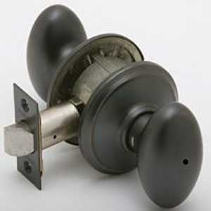 Schlage F Series F40VSIE716 Privacy Lever, Mechanical Lock, Aged Bronze, Knob Handle, Metal, Residential, Grade 2 Grade