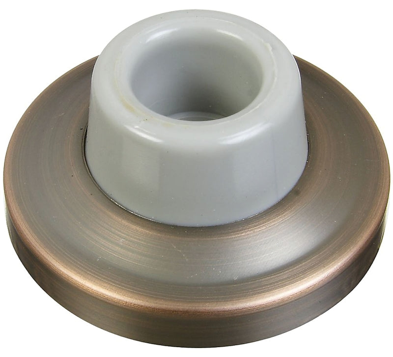 National Hardware N336-305 Door Stop, Brass/Rubber, Antique Bronze