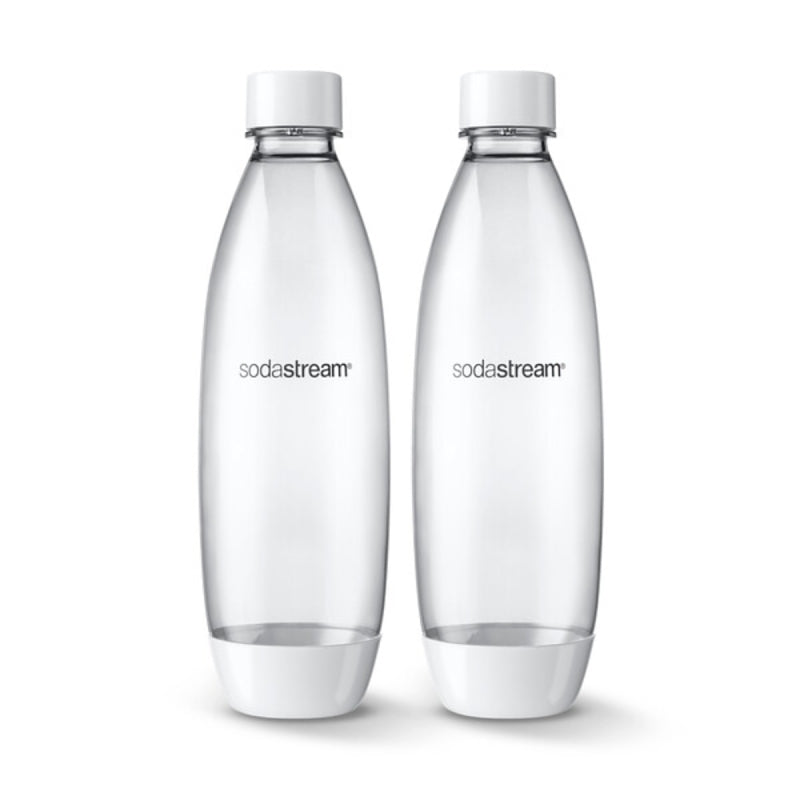 Sodastream 1741261010 Slim Carbonating Bottle, 1 L Capacity, Plastic, White