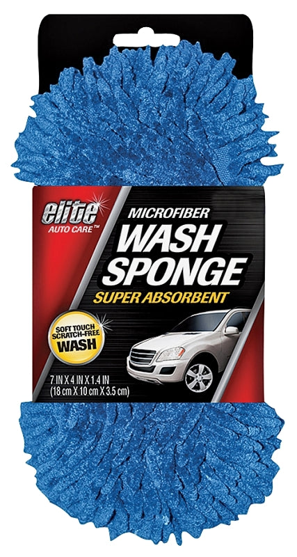 FLP 8905 Wash Sponge, Microfiber Cloth, Blue