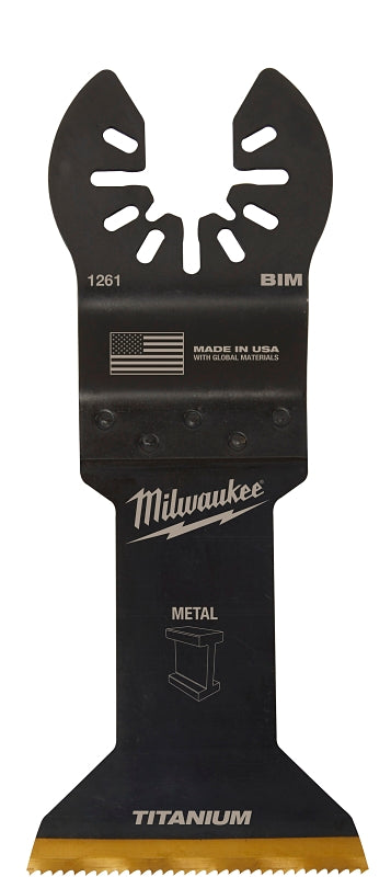 Milwaukee 49-25-1261 Blade, 1-3/4 in, 1-5/8 in D Cutting, HSS/Titanium
