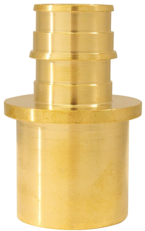 Apollo Valves ExpansionPEX Series EPXMS341 Reducing Pipe Adapter, 3/4 x 1 in, Barb x Male Sweat, Brass, 200 psi Pressure