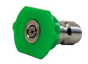 Forney 75164 Flushing Spray Nozzle, 25 deg Angle, Quick-Connect, Stainless Steel