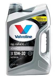 Valvoline 881165 Advanced Full Synthetic Motor Oil, 10W-30, 5 qt, Bottle