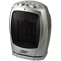 PowerZone PTC-903B Ceramic OSC Heater, 12.5 A, 120 V, 750/1500 W, 2-Heat Setting, Gray