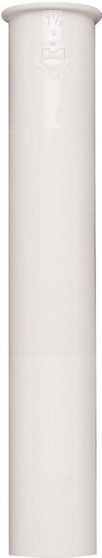 Plumb Pak PP10-8W Sink Tailpiece, 1-1/2 in, 8 in L, PVC, White