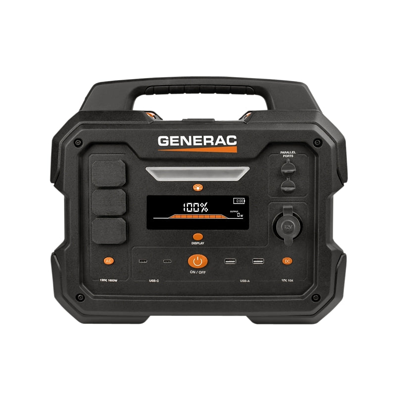Generac GB1000 Series 8025 Power Station, 13.3 A, 120 VAC, 3200 W Output, Solar