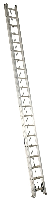 Louisville AE2200 Series AE2240 Extension Ladder, 37 ft 3 in H Reach, 300 lb, 40-Step, 1-1/2 in D Step, Aluminum