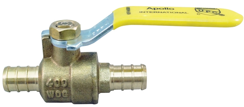 Apollo Valves APXV1212 Ball Valve, 1/2 x 1/2 in Connection, Crimp, Brass Body