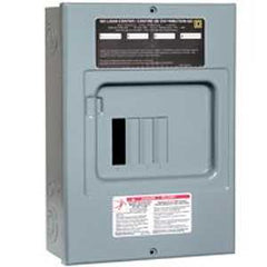 Square D Homeline QO6L100S Load Center, 100 A, 6 -Space, 6 -Circuit, Main Lug, Surface Mounting