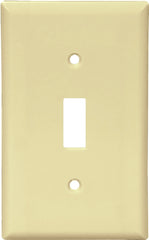 Eaton Wiring Devices 2134V-BOX Wallplate, 4-1/2 in L, 2-3/4 in W, 1 -Gang, Thermoset, Ivory, High-Gloss