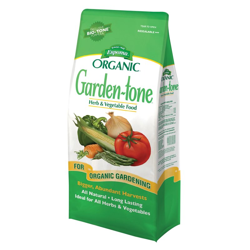 Espoma Organic Garden-tone GT8 Organic Plant Food, 8 lb, Bag, Granular, 3-4-4 N-P-K Ratio