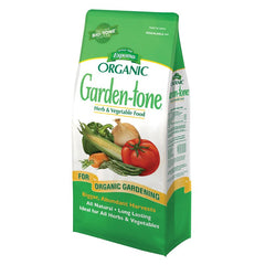 Espoma Organic Garden-tone GT8 Organic Plant Food, 8 lb, Bag, Granular, 3-4-4 N-P-K Ratio