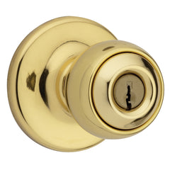 Weiser Yukon Series GAC531 Y3 SMT MS Entry Door Knob, 1-7/8 in Dia Knob, Brass