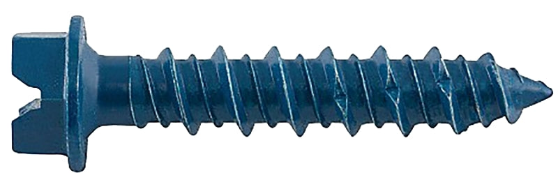 DeWALT UltraCon+ Series DFM12732 Concrete Screw Anchor, 1/4 in Dia, 4 in L, Carbon Steel, Zinc Stalgard