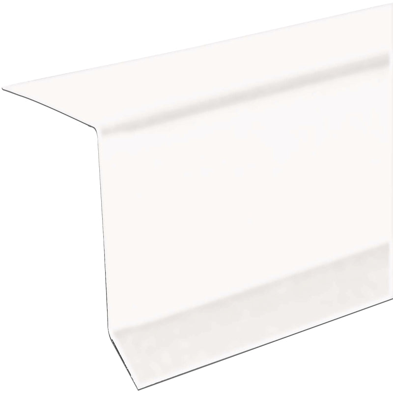 Amerimax 5710300120 Roof Edge and Trim, 10 ft L, Steel, White