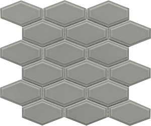 Emser Tile Reward Series F27REWADO1011MHW Porcelain Mosaic Tile, 11 in L Tile, 10 in W Tile, Pressed Edge, Dove