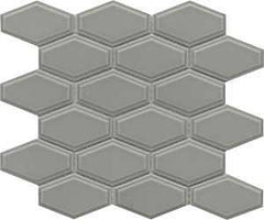 Emser Tile Reward Series F27REWADO1011MHW Porcelain Mosaic Tile, 11 in L Tile, 10 in W Tile, Pressed Edge, Dove