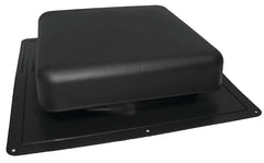 Master Flow RT65BL Roof Louver, 18-1/2 in L, 18 in W, Resin, Black