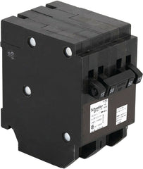 Square D Homeline CHOMT1515250CP Circuit Breaker, Mini, Quad, 15, 50 A, 3 -Pole, 120/240 VAC, Common Trip, Black