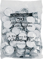 CANDLE-LITE 4231595 Tea Light Candle, White Candle, 3 hr Burning