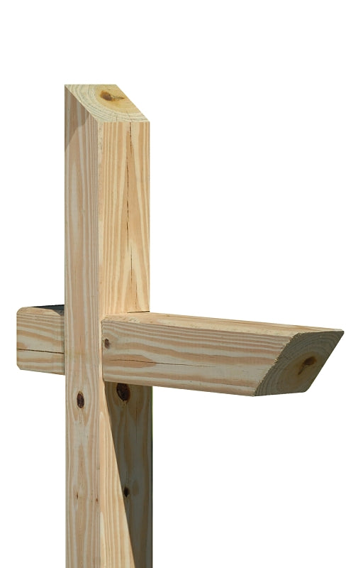 UFP 106053 Mailbox Post, 4 in L, 4 in W, 72 in H, Wood, Pressure-Treated