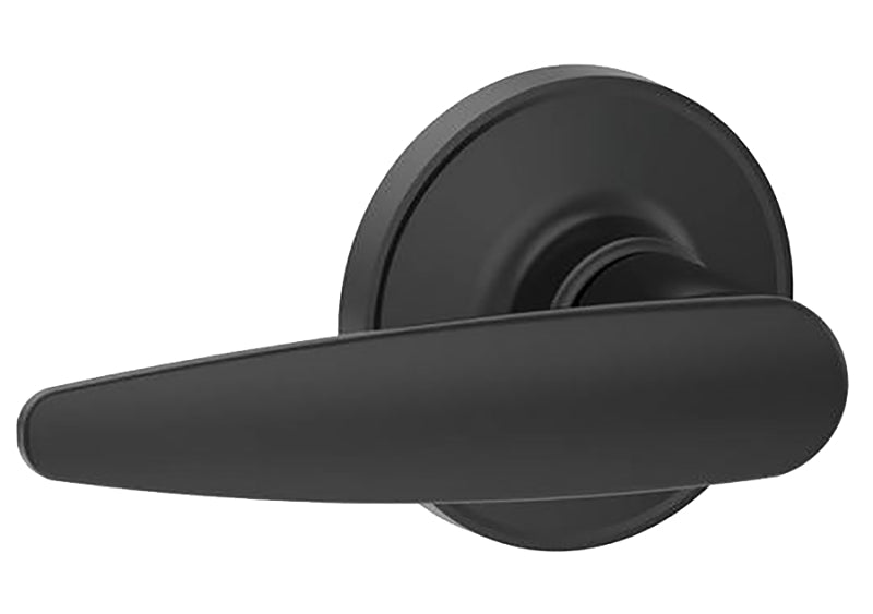 Schlage J Series J10 DOV 622 Passage Lever, Mechanical Lock, Matte Black, Lever Handle, Metal, Residential