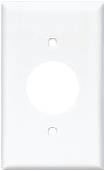 2131W-BOX WHT RECPT PLATE 1G