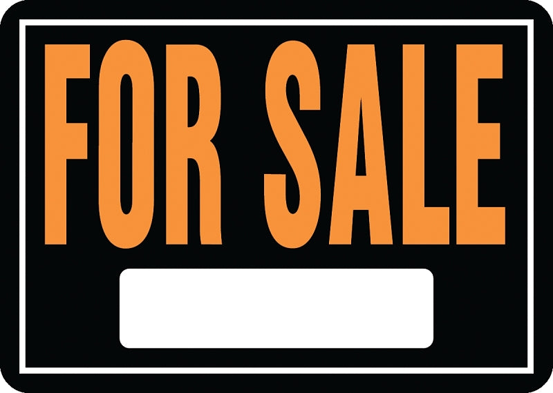 Hy-Ko Hy-Glo Series 801 Identification Sign, For Sale, Fluorescent Orange Legend, Aluminum