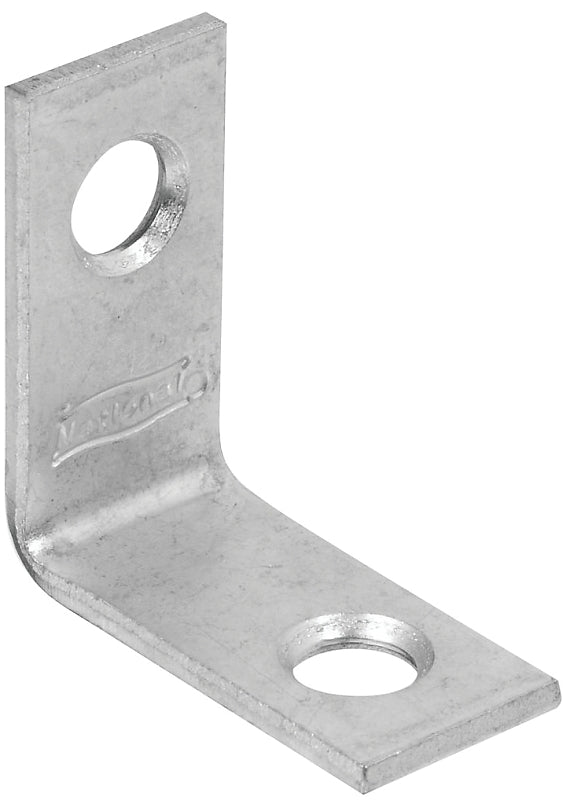 National Hardware 115BC Series N266-270 Corner Brace, 1 in L, 1/2 in W, 1.07 in H, Steel, Zinc, 0.07 Thick Material