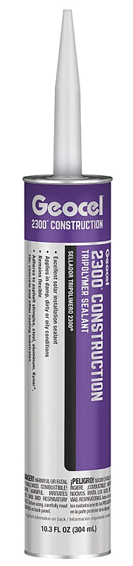 Geocel 2300 Series GC66104 Construction Tripolymer Sealant, Brown, 10.3 fl-oz Cartridge