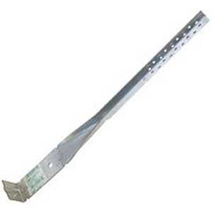 MiTek ST2-TZ Mud Sill Anchor, 18 in H, Steel, Zinc