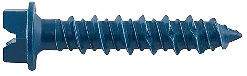 DeWALT UltraCon+ Series DFM12708 Concrete Screw Anchor, 3/16 in Dia, 3-1/4 in L, Carbon Steel, Zinc Stalgard