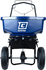 Chapin 8201A Salt Spreader, 80 lb, Steel Frame, Poly Hopper, Pneumatic Wheel