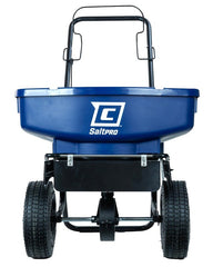 Chapin 81008A Salt and Ice Melt Spreader, 80 lb, Steel Frame, Poly Hopper, Pneumatic Wheel