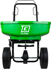 Chapin 81000A Residential Turf Spreader, 80 lb, Steel Frame, Poly Hopper, Pneumatic Wheel