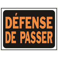 3080 WTHR-RSTNT SIGN ORNG/BLK