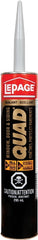 LePage Quad 1306768 Window Door and Siding Sealant, Clear, 7 to 14 days Curing, 20 to 100 deg F, 295 mL Cartridge
