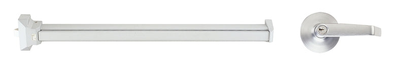 ProSource 8000-80LS-AS Panic Bar, 32-1/2 in W, Stainless Steel/Steel/Zinc Alloy, Powder Coated, 1-3/4 in Thick Door