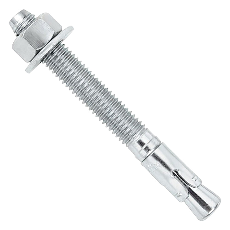 DeWALT Power-Stud 7433SD1 Wedge Anchor, 5/8 in Dia, 5 in OAL, Carbon Steel, Zinc