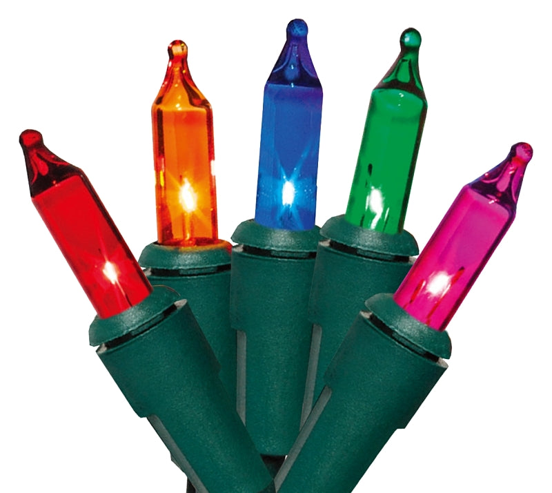 Hometown Holidays U10Y082A Light Set, Christmas, 120 V, 40.8 W, 100-Lamp, Incandescent Lamp, 1000 hr Average Life
