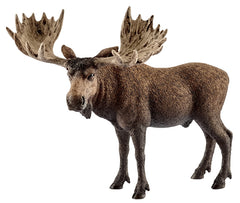 Schleich-S 14781 Figurine, 3 to 8 years, Moose Bull, Plastic