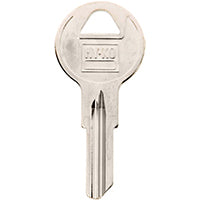 Hy-Ko 11010B5 Key Blank, Brass, Nickel, For: Briggs and Stratton Cabinet, House Locks and Padlocks, B5 Key Number