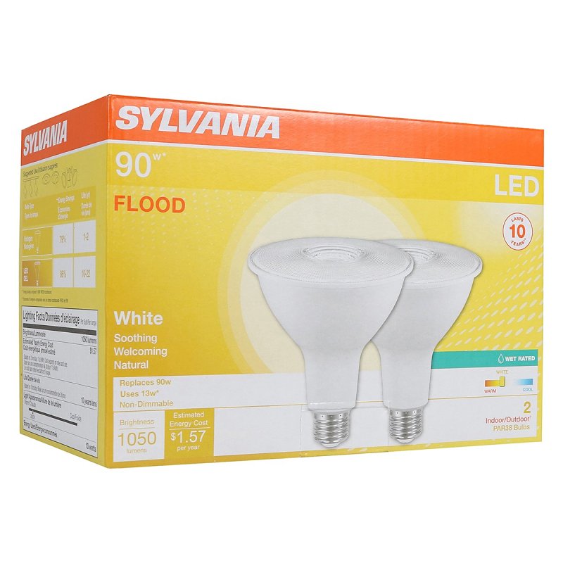 Sylvania 79276 General-Purpose LED Bulb, 90 W Equivalent, E26 Medium Lamp Base, Warm White, 3000 K Color Temp