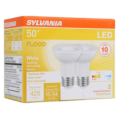 Sylvania 79279 LED Bulb, PAR20 Lamp, 50 W Equivalent, E26 Medium Lamp Base, Warm White, 3000 K Color Temp