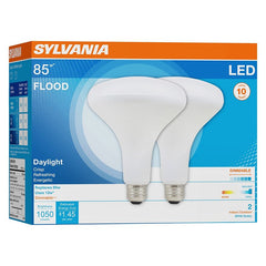 Sylvania 79624 LED Bulb, Flood/Spotlight, 1050 Lumens, 13 W, BR40 Lamp, 85 W Equivalent, E26 Lamp Base, Dimmable