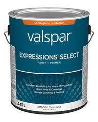 Expressions Select 029.1046004.007 Exterior Latex Paint and Primer, Acrylic, Semi-Gloss, Clear, 1 gal