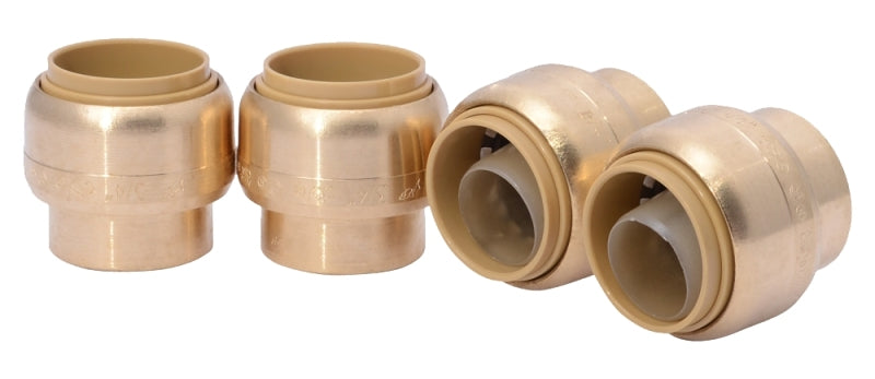 Reliance Worldwide U518LFA4 Cap, 3/4 in, Brass, 200 psi Pressure