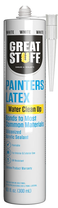 Great Stuff 99PAIT3010 Painter's Caulk, White, 180 deg F, 10.1 fl-oz, Cartridge